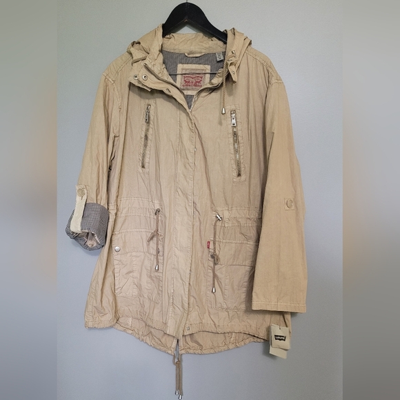 Women's Levi's Hooded Jacket Plus Size NWT - Picture 1 of 7